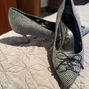 Elegant Black and White Women's Heels